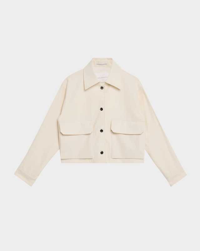 Cropped Swing Cotton Jacket
